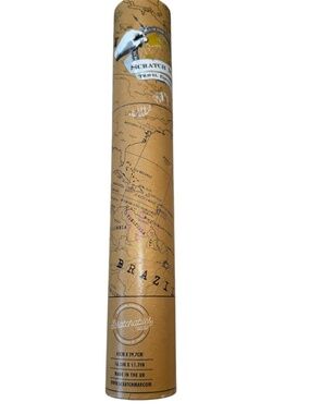 Scratch‎ Off Map Travel Edition World Poster